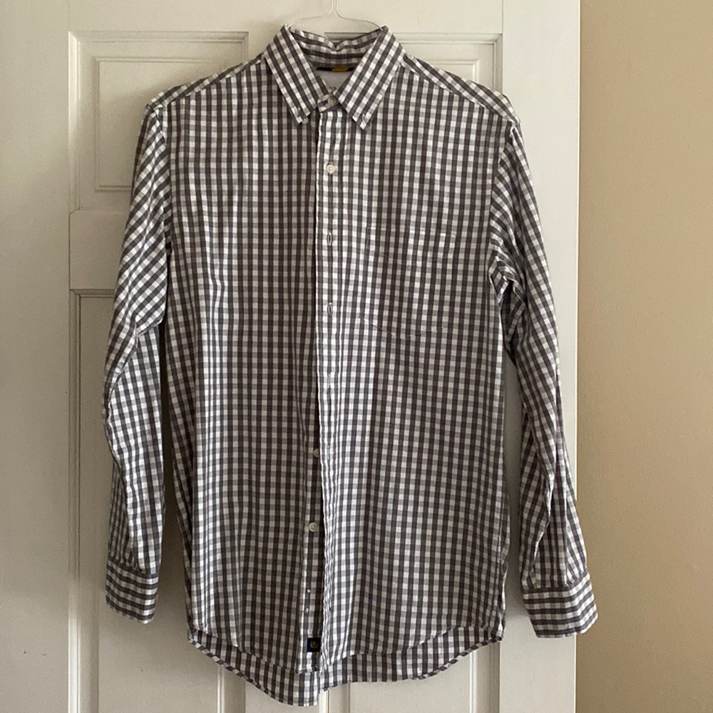 Mens Club Room checked button-down